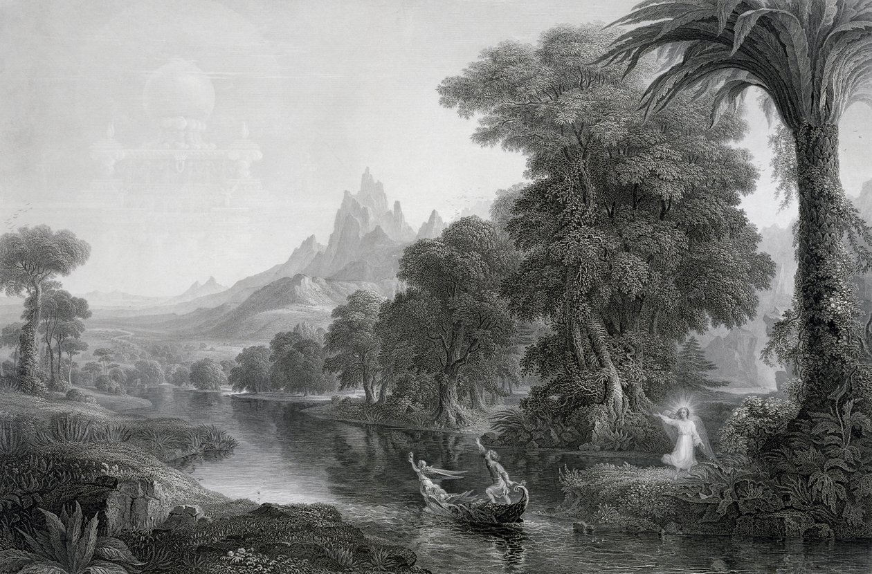 De Reis van het Leven: Jeugd, ca. 1855 door James David Smillie