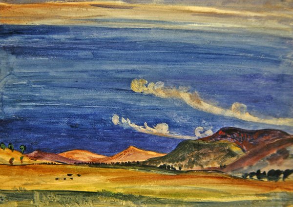 Onweer in de Bergen door James Dickson Innes