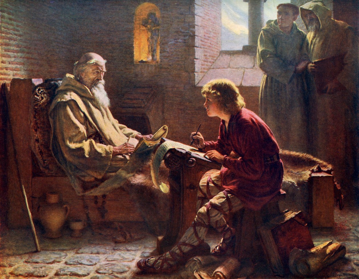 De eerbiedwaardige Bede vertaalt het laatste hoofdstuk van St. Johannes, 1926 door James Doyle Penrose