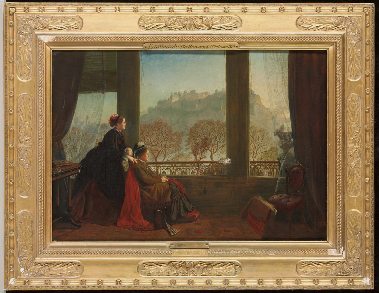 Portret van de Barones Burdett Coutts en haar metgezel mevrouw Brown, Edinburgh, 1874 door James Drummond