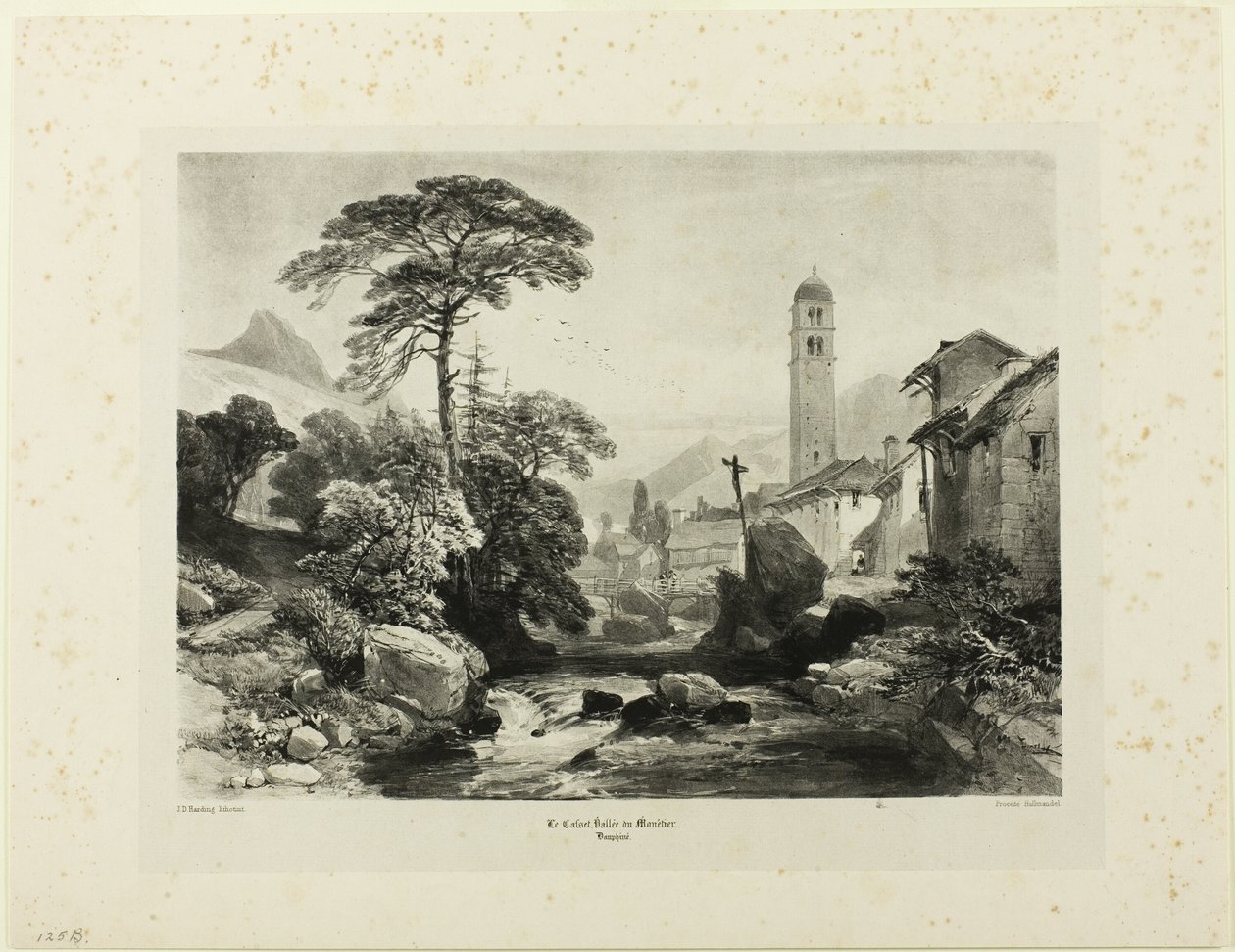 Le Casset; Vallee du Monetier door James Duffield Harding