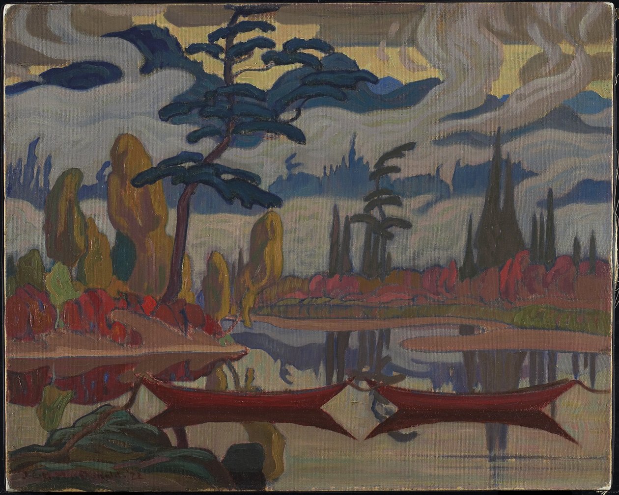 Mistfantasie, Noordland, 1922 door James Edward Hervey Macdonald