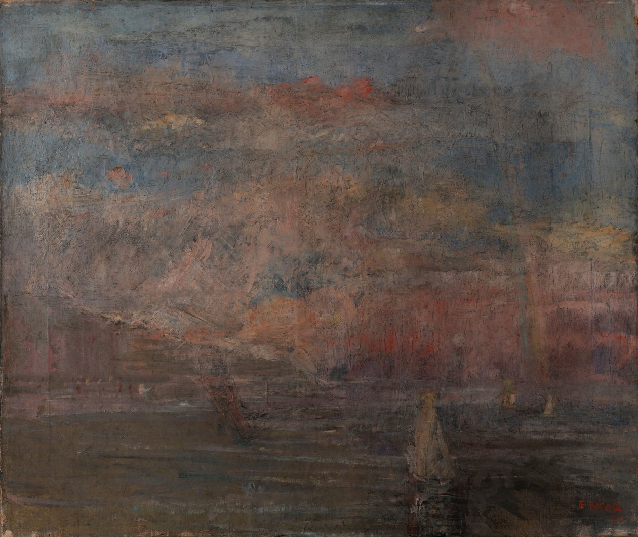 Na de storm door James Ensor