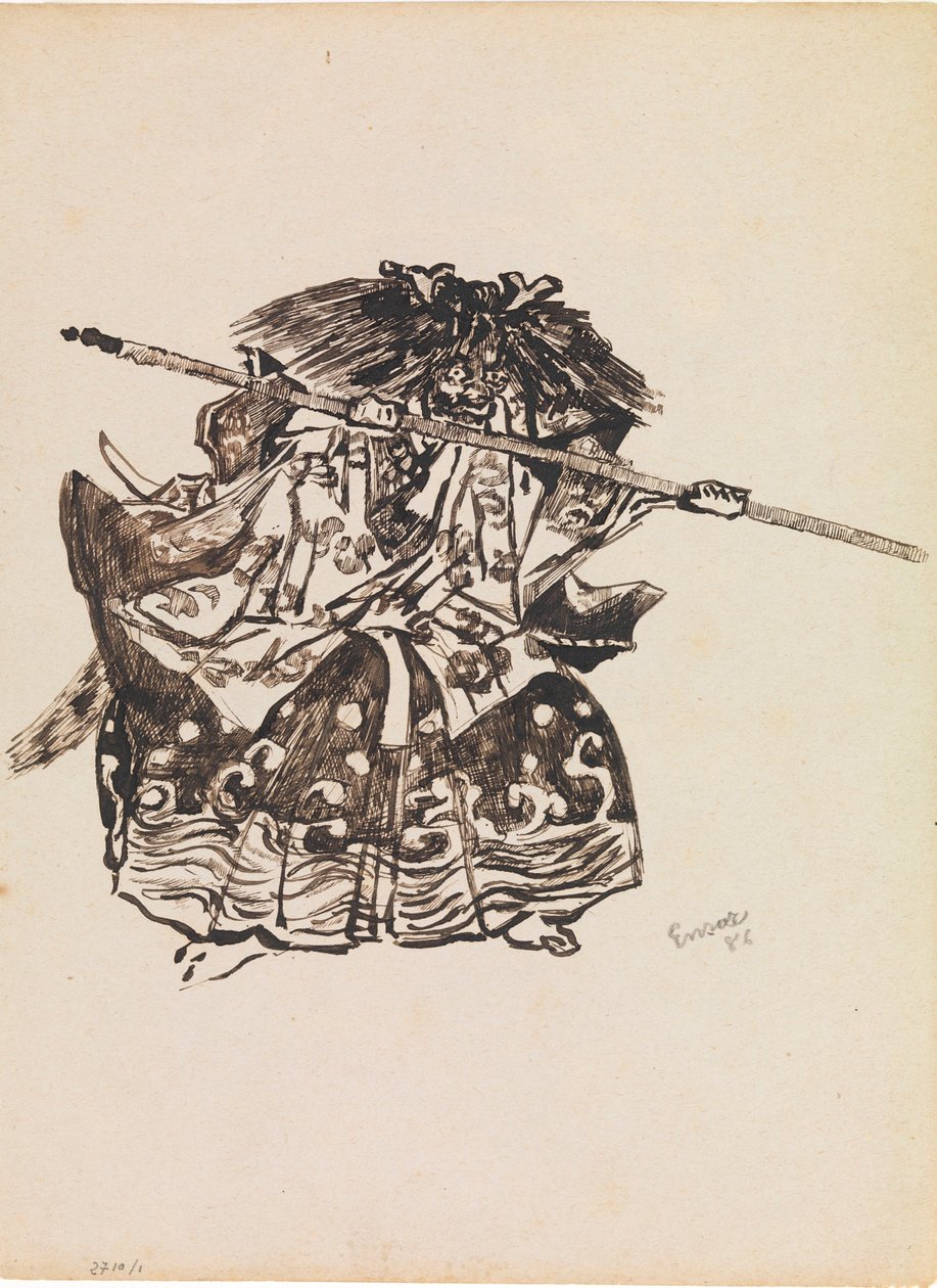 Chinoiserie, een demon door James Ensor