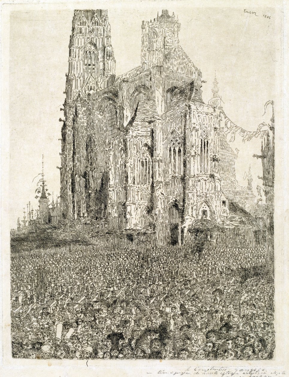 De kathedraal door James Ensor