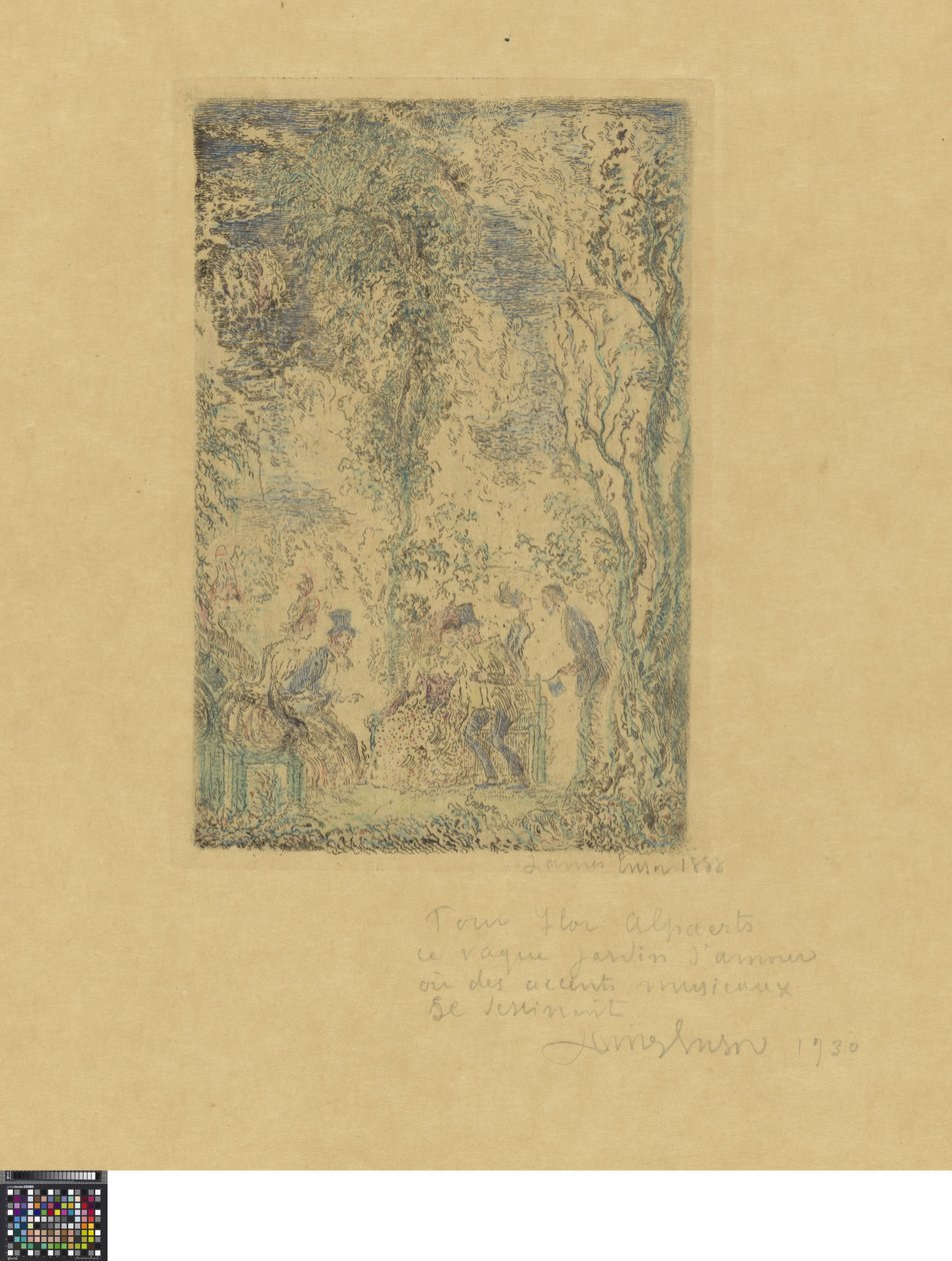 Der Liebesgarten door James Ensor