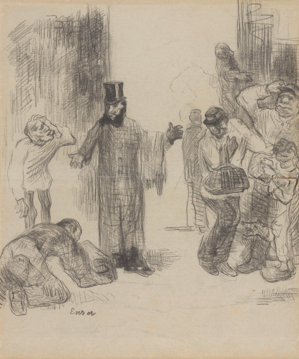 De pakketdragers door James Ensor