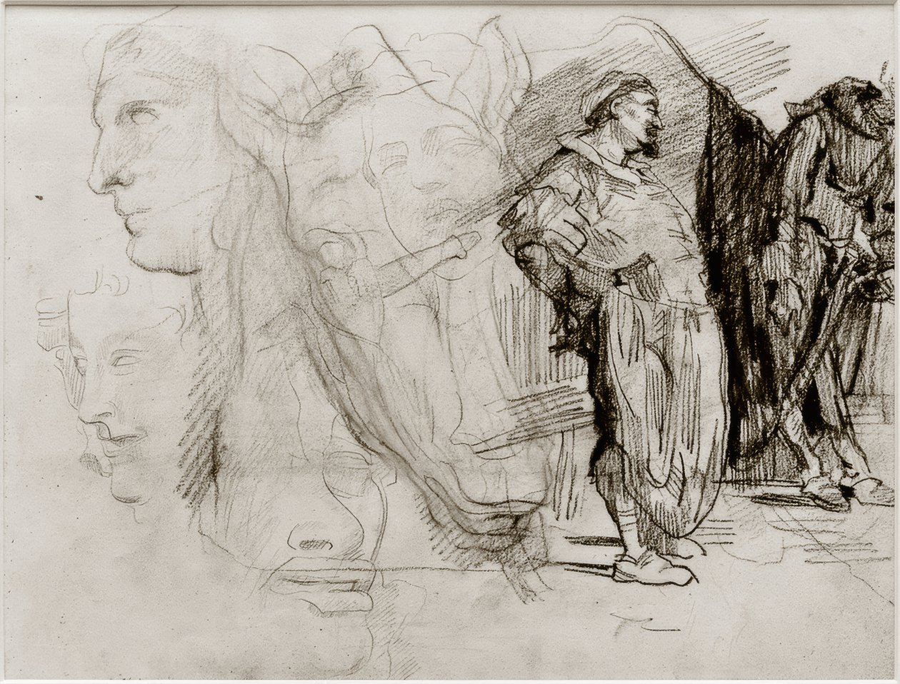 Don Quichot en paardenhoofd door James Sidney Ensor