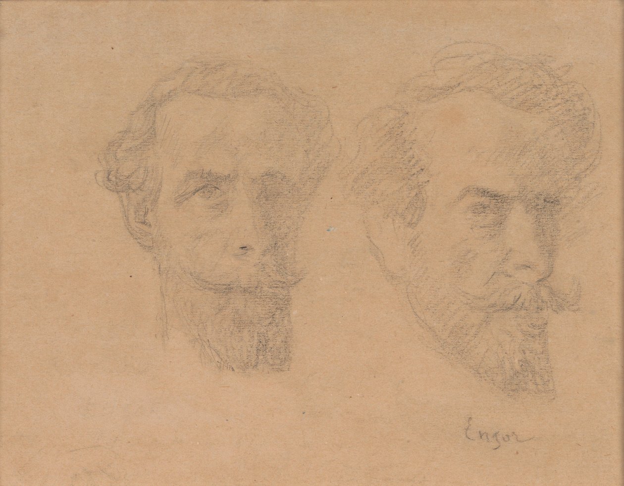 Dubbel zelfportret door James Ensor