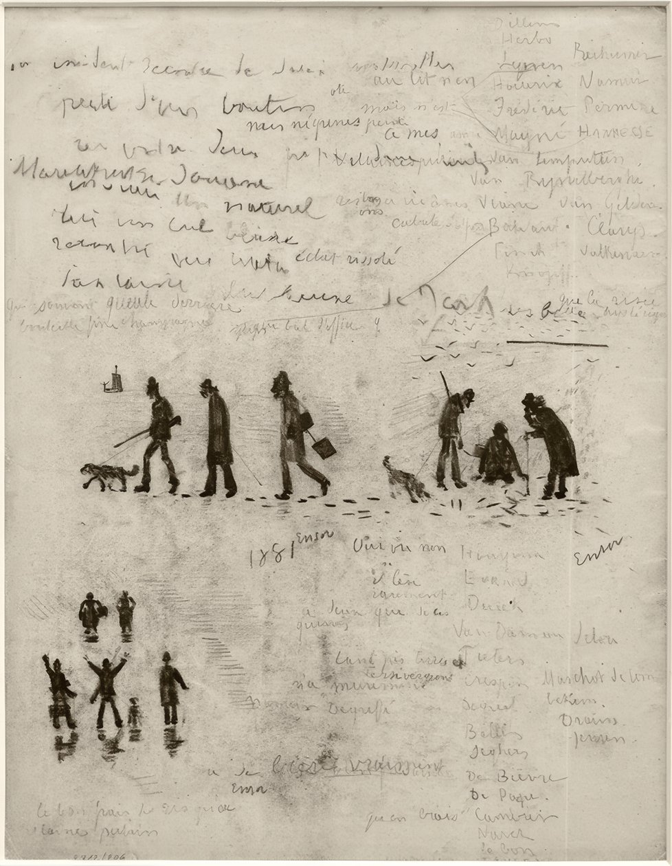 Verhaal zonder woorden (Jager in de winter) door James Sidney Ensor