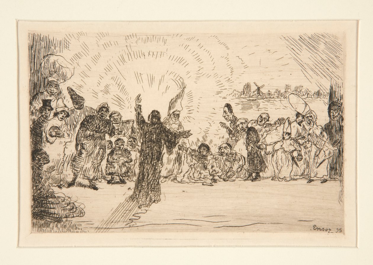 Le Christ aux mendiants (Christus en de bedelaars) door James Ensor