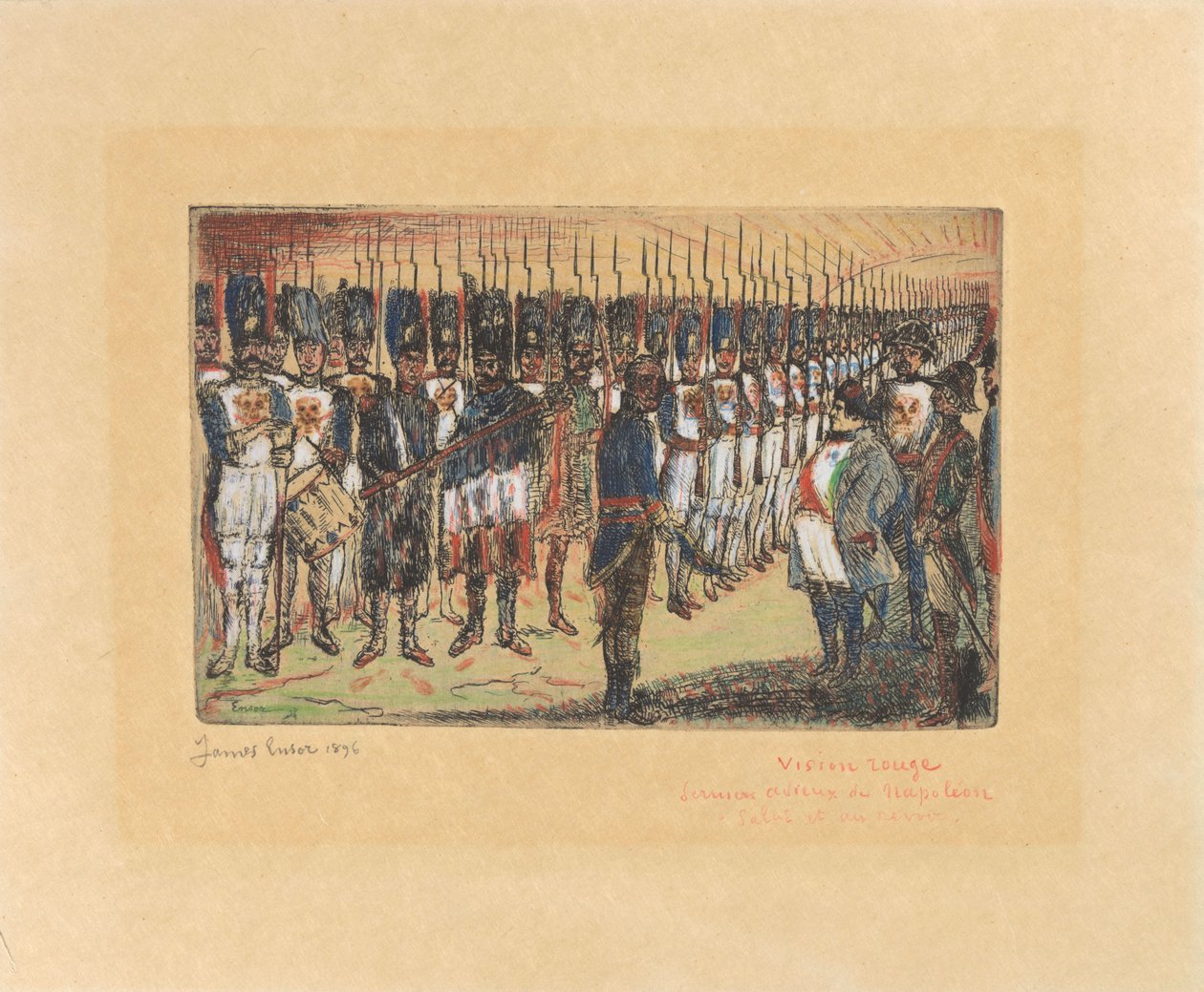 Napoleons afscheid door James Ensor
