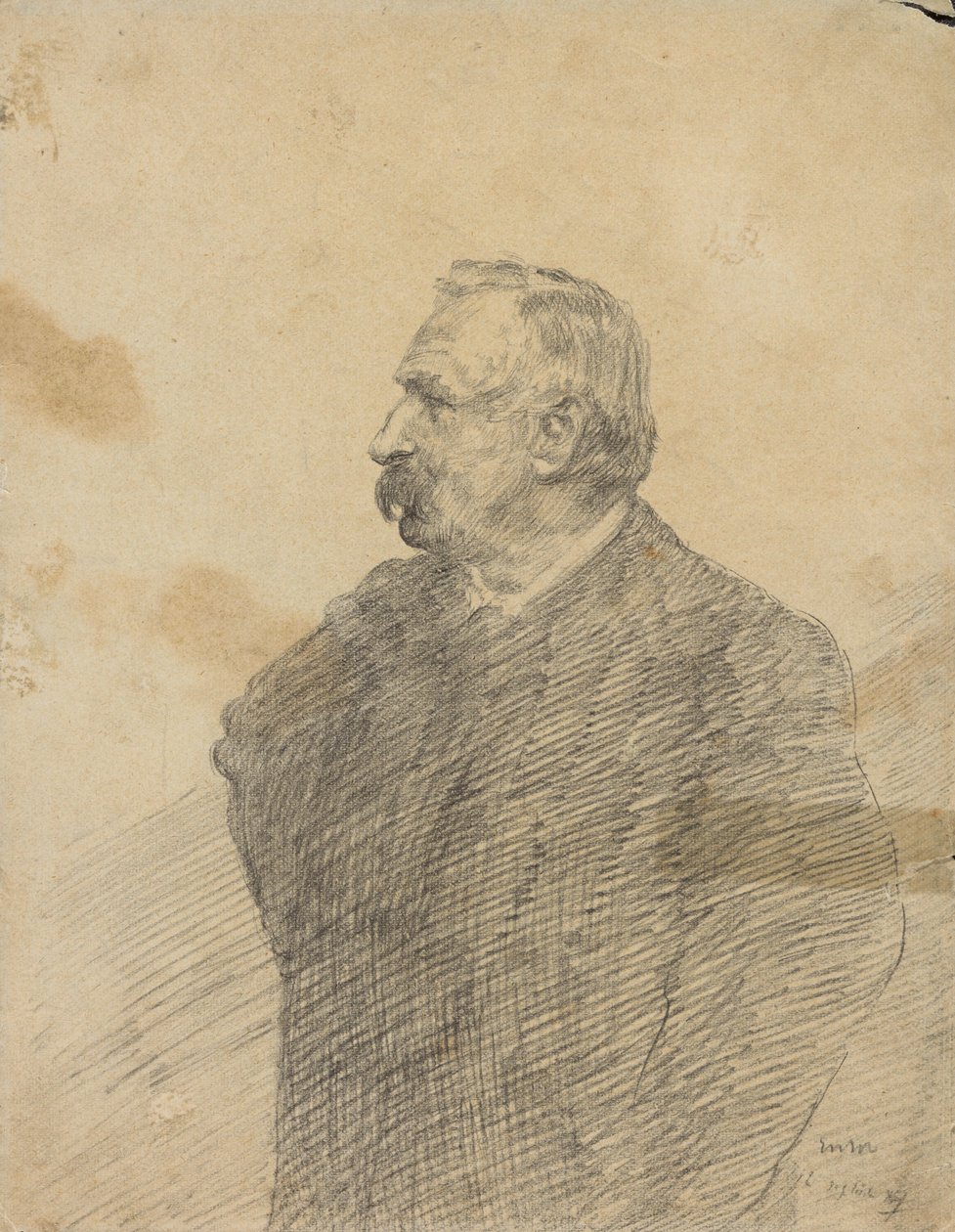 Portret van Ernest Rousseau door James Ensor