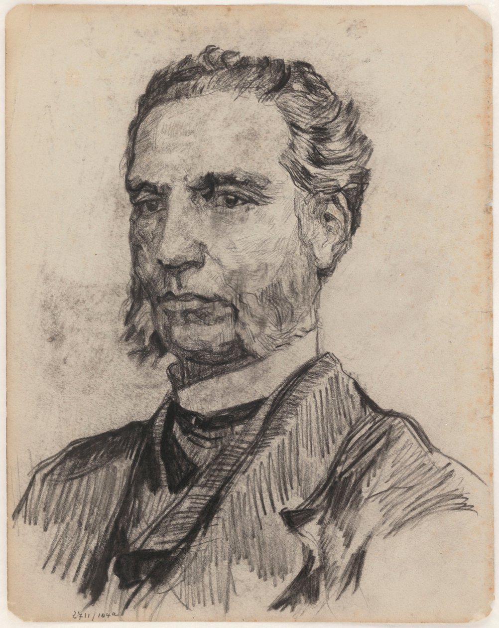 Portret van een man door James Ensor