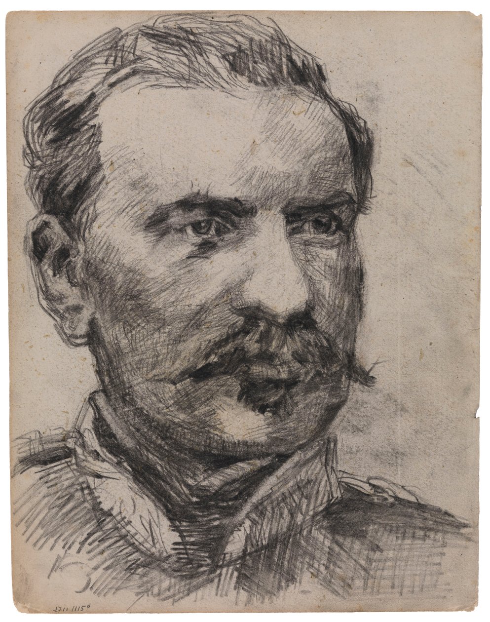 Portret van een man door James Ensor