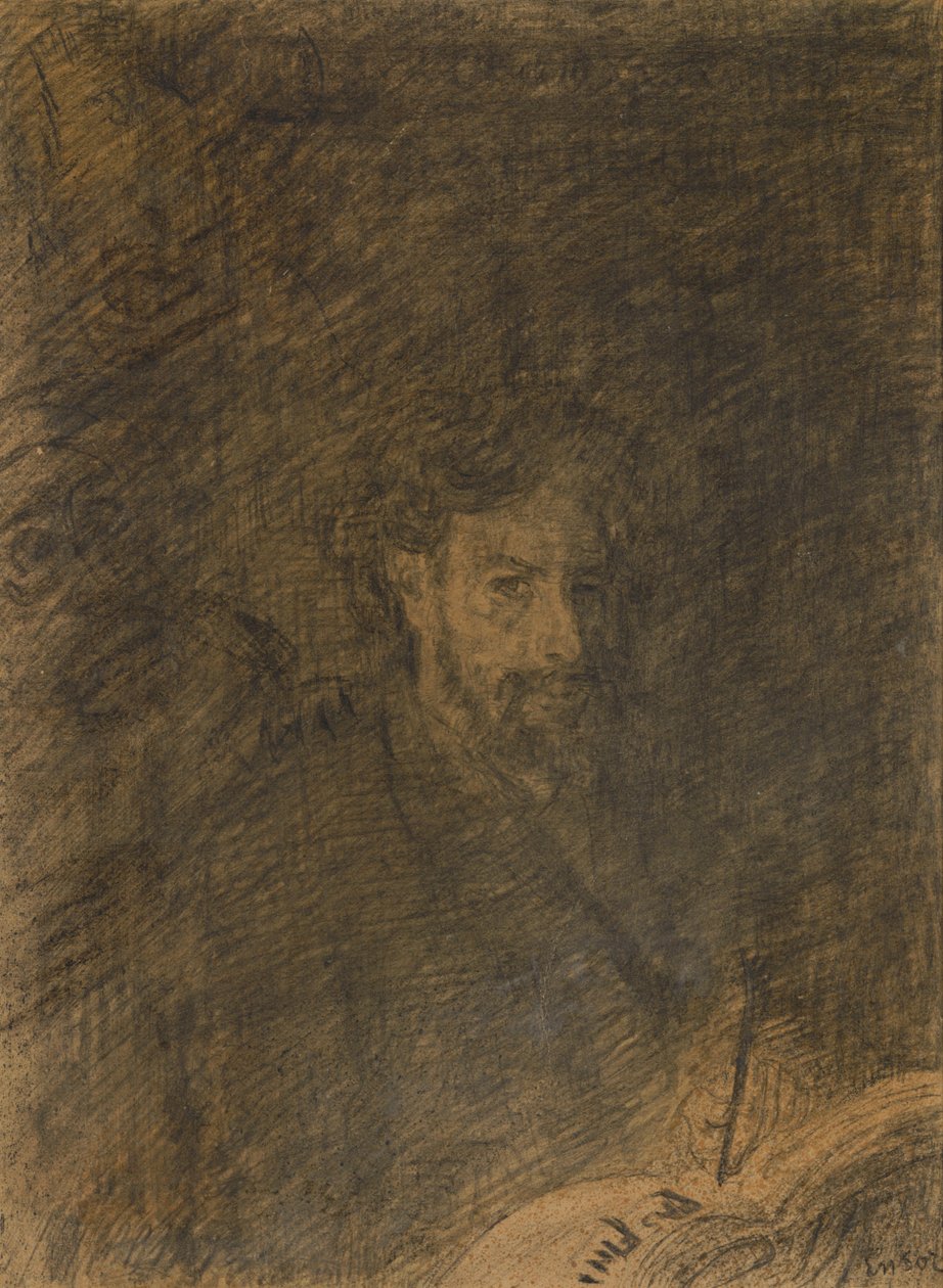 Zelfportret („Nog niet af“) door James Ensor