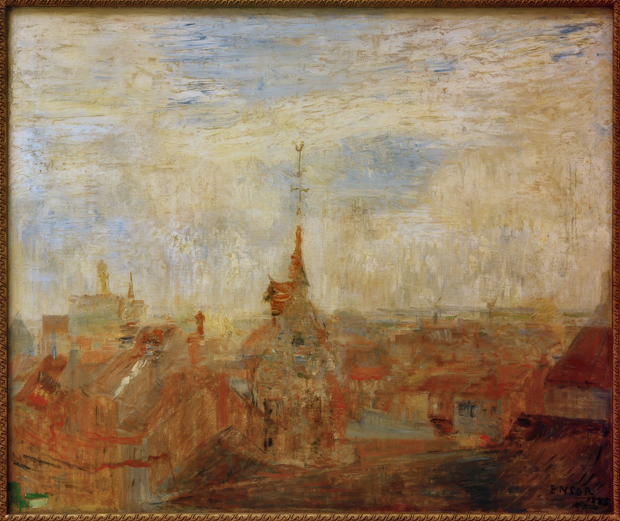 Daken van Oostende door James Sidney Ensor