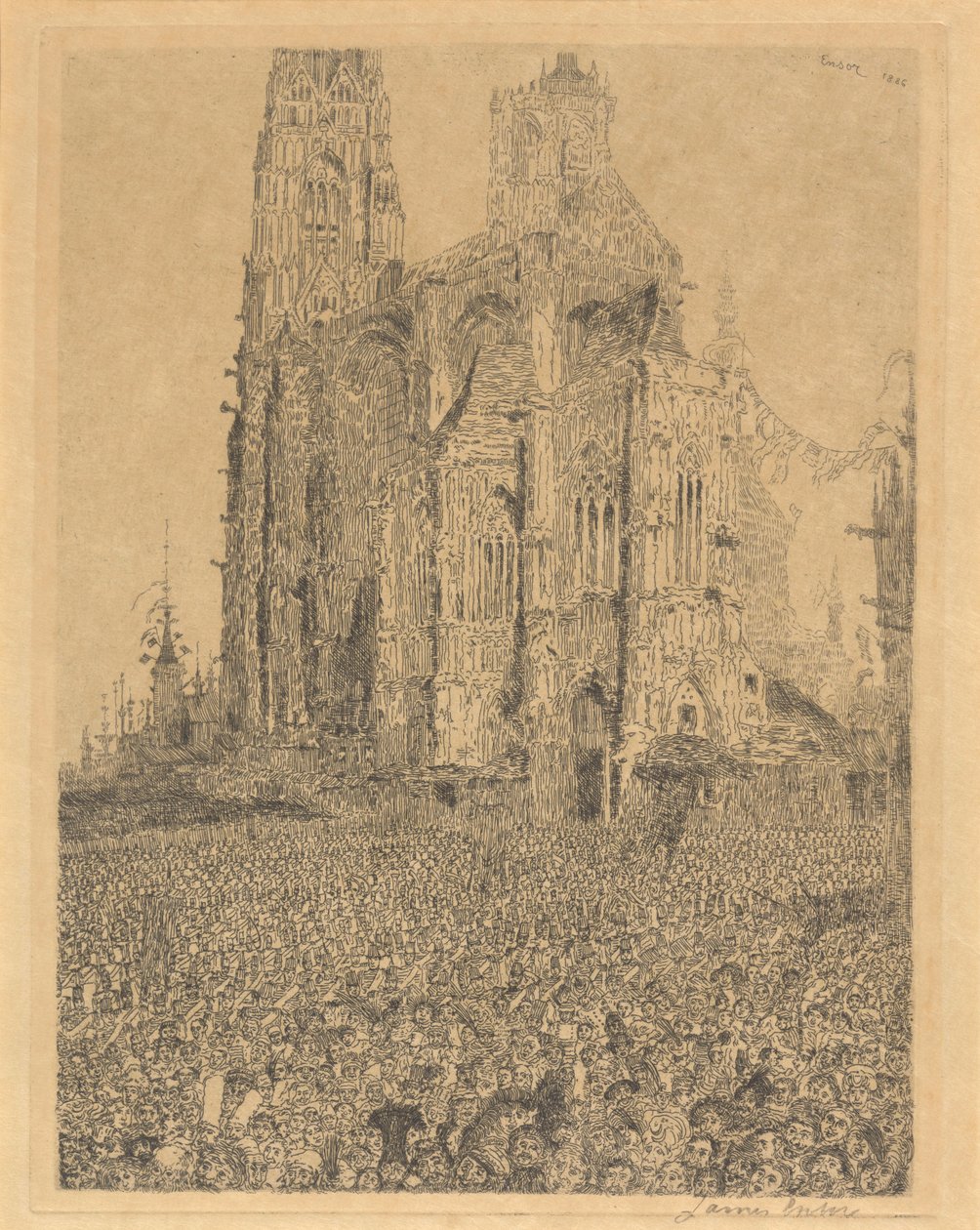 De kathedraal door James Ensor
