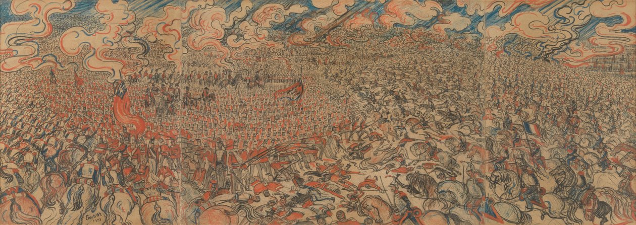 De kurassiers bij Waterloo door James Ensor