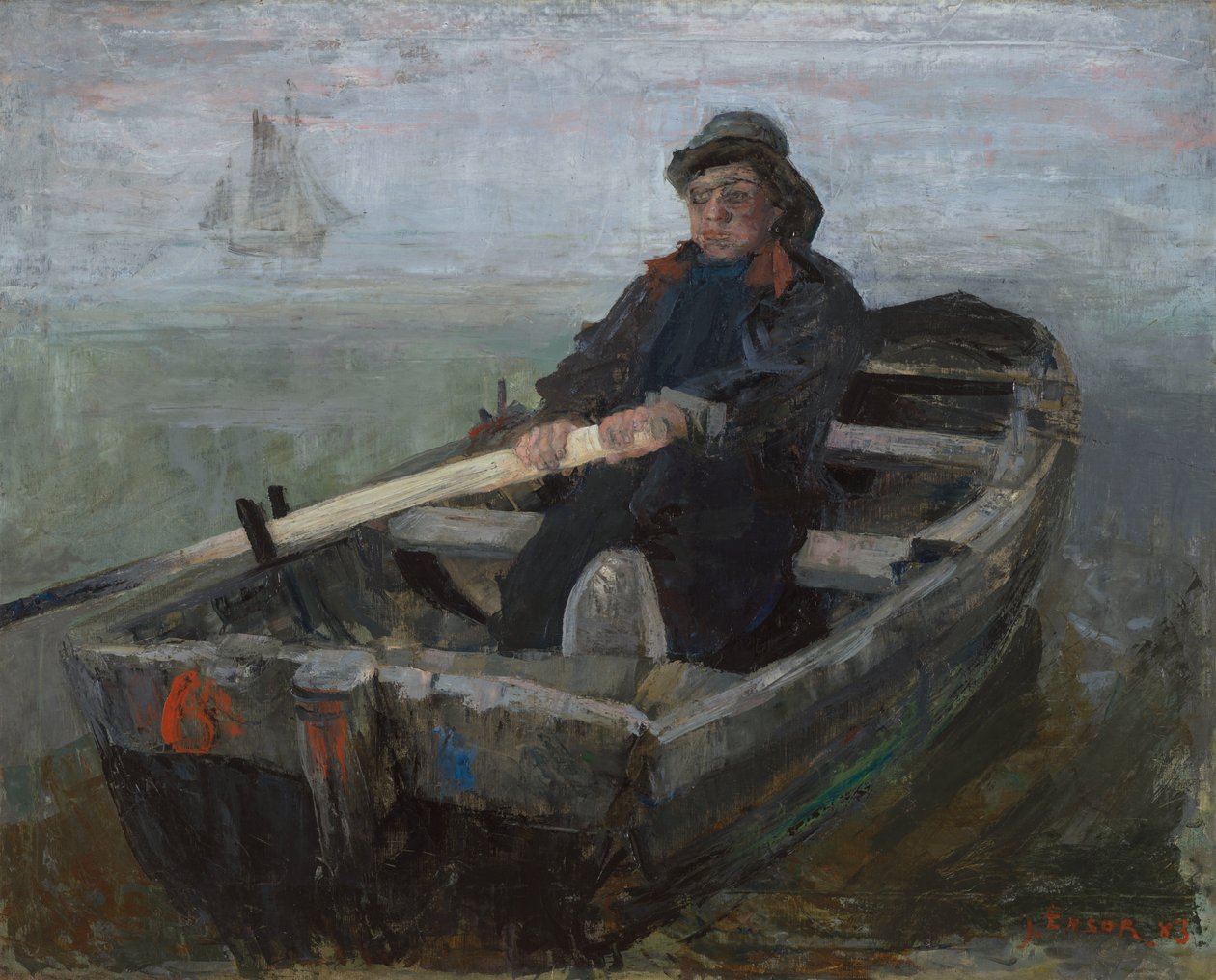 De roeier door James Ensor