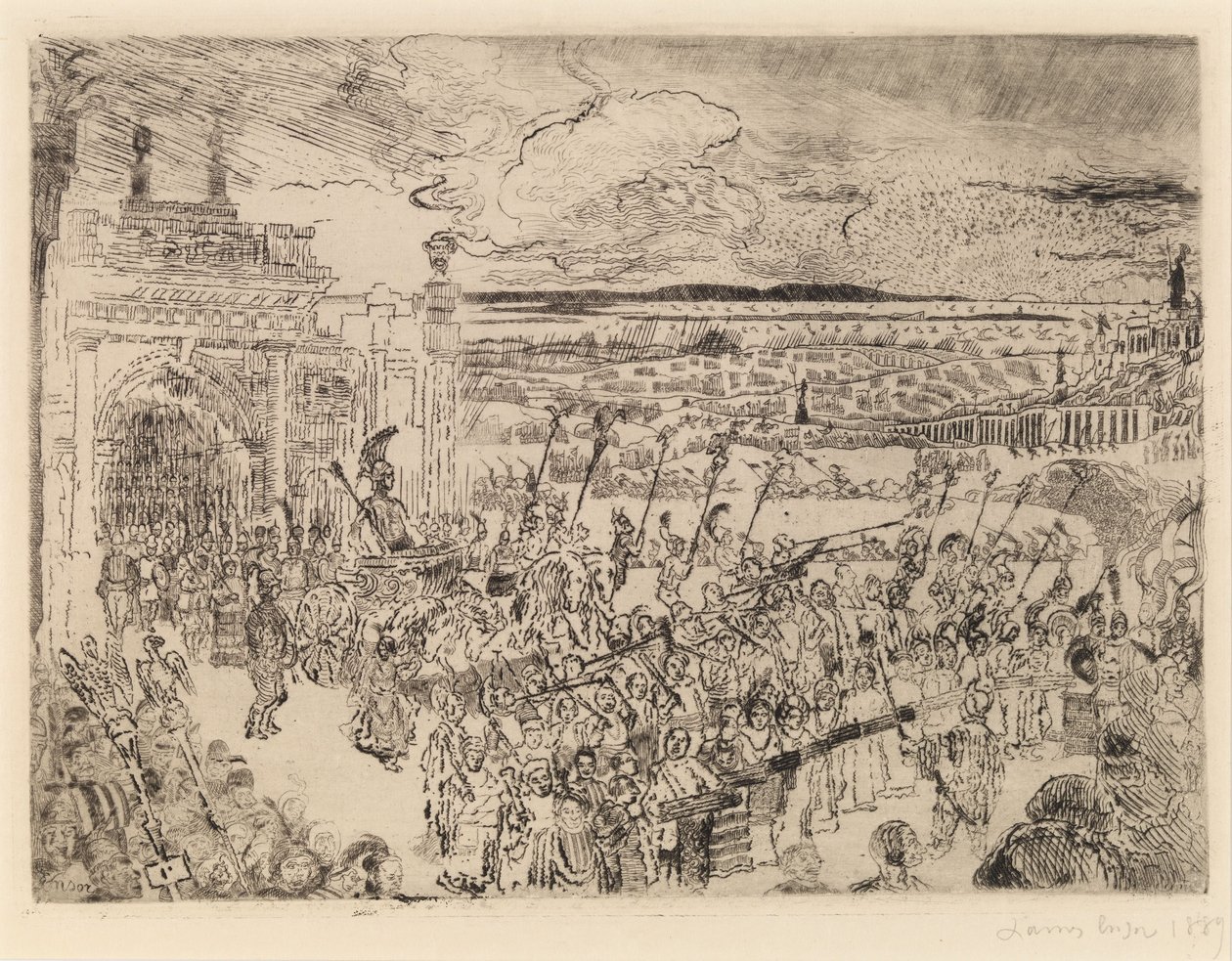 Zonder titel door James Ensor