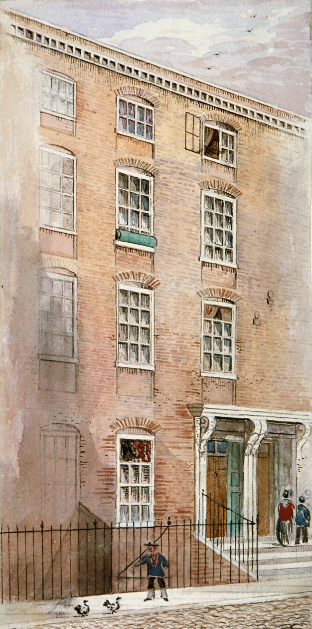 Huizen in Crane Court, nabij Fleet Street, City of London door James Findlay