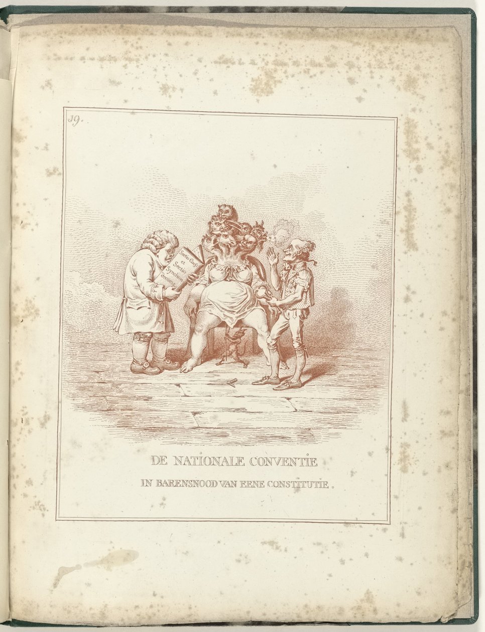 Barensnood van de Nationale Conventie, 1795 door James Gillray (possibly)
