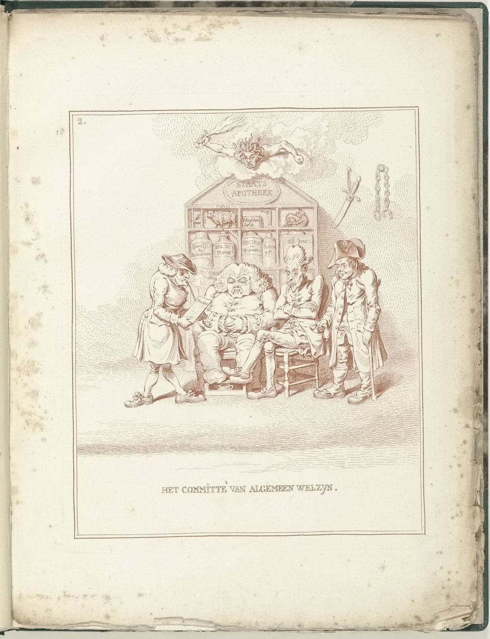 Comité van Algemeen Welzijn, 1795 door James Gillray (possibly)