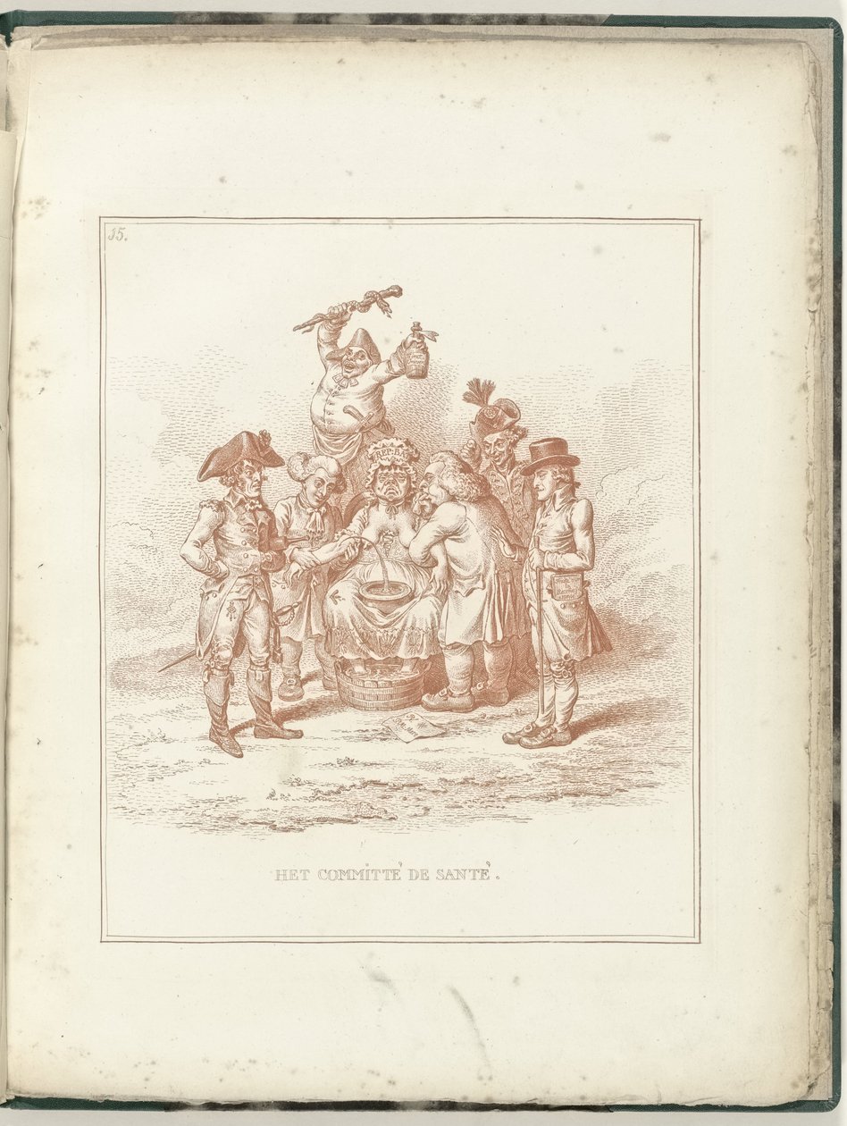 Comité van Gezondheid, 1795 door James Gillray (possibly)