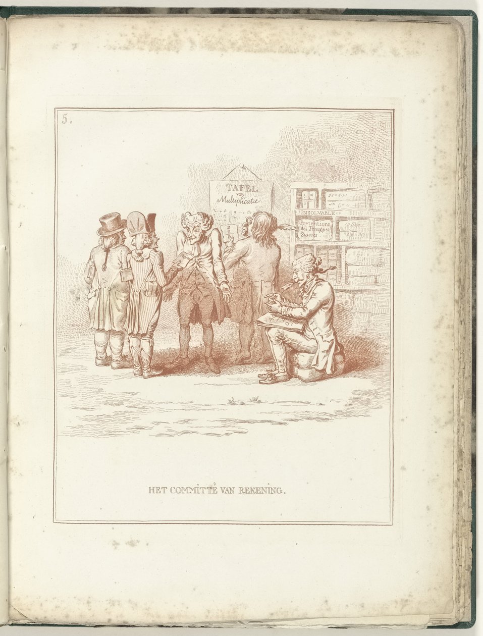 Comité van Rekeningen, 1795 door James Gillray (possibly)