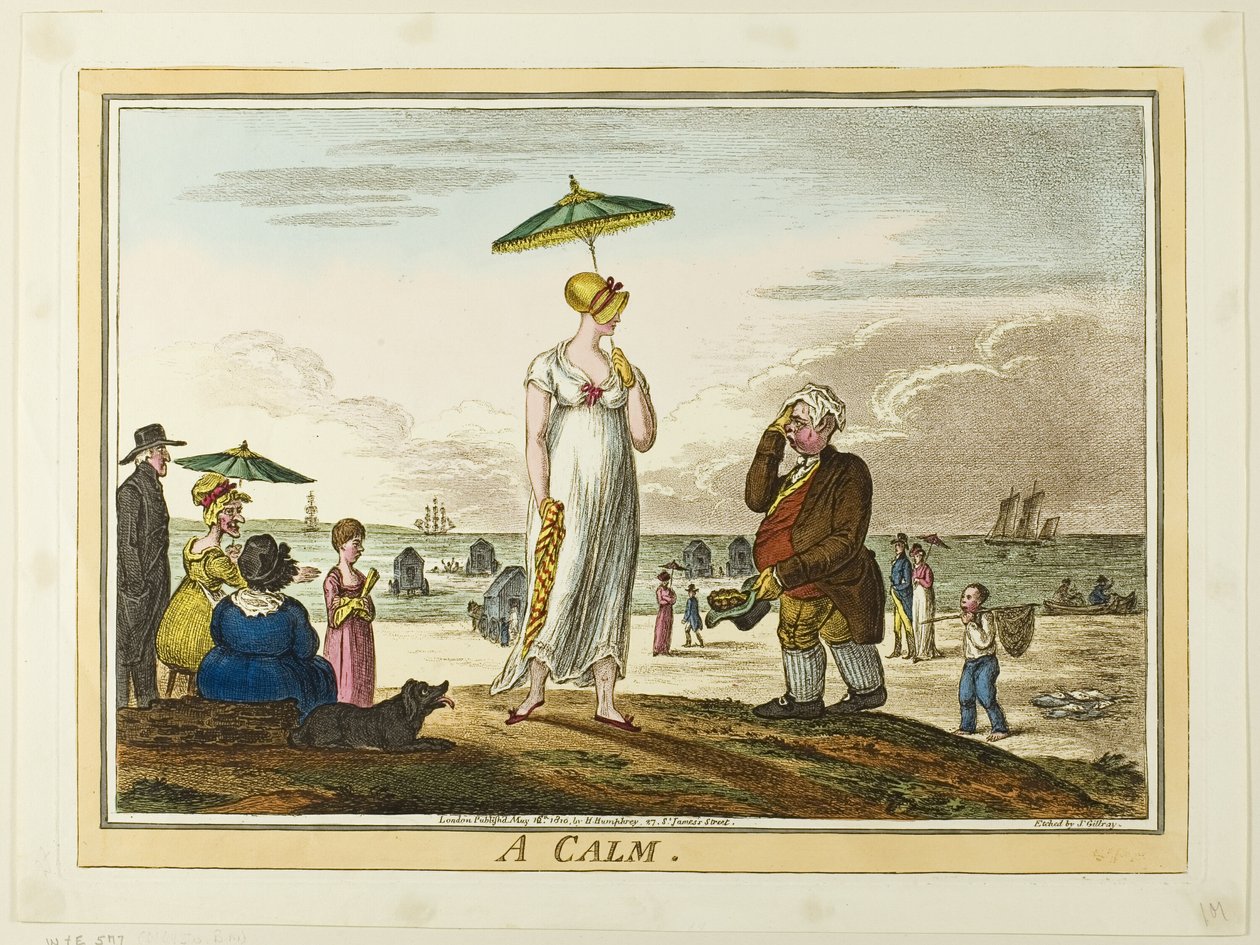 Kalmte door James Gillray