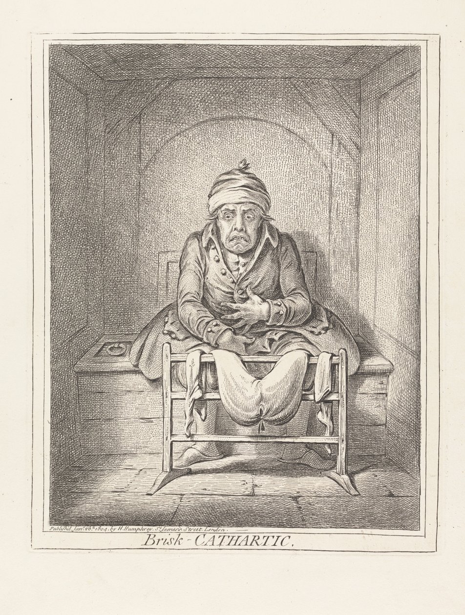 Krachtig laxeermiddel door James Gillray