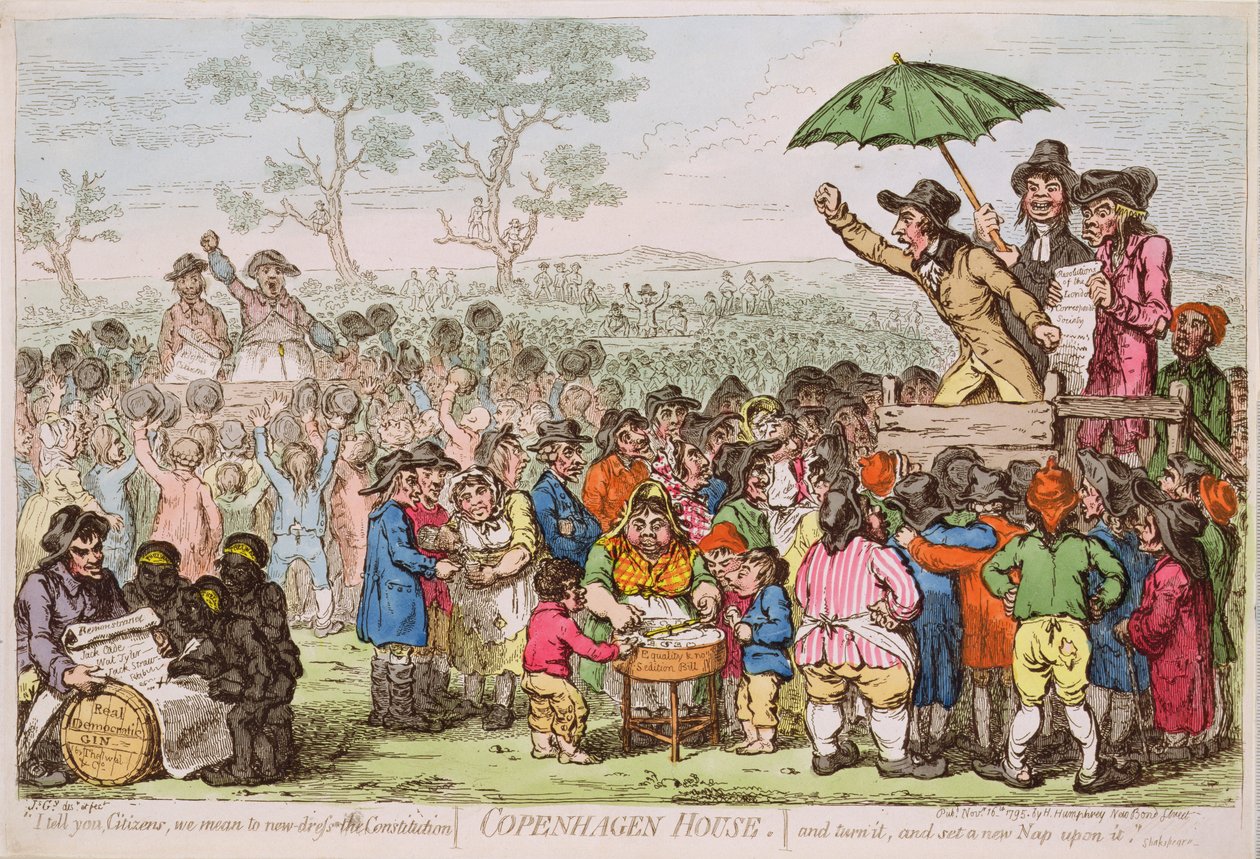 Copenhagen House pub. door H. Humphrey, 1795 door James Gillray
