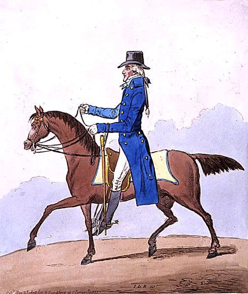 Ruiterlijkheid, of een edele Schot, getransformeerd, gepubliceerd door Hannah Humphrey in 1803 door James Gillray