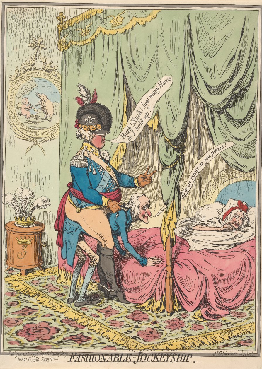 Modieus -  Jockeyship door James Gillray