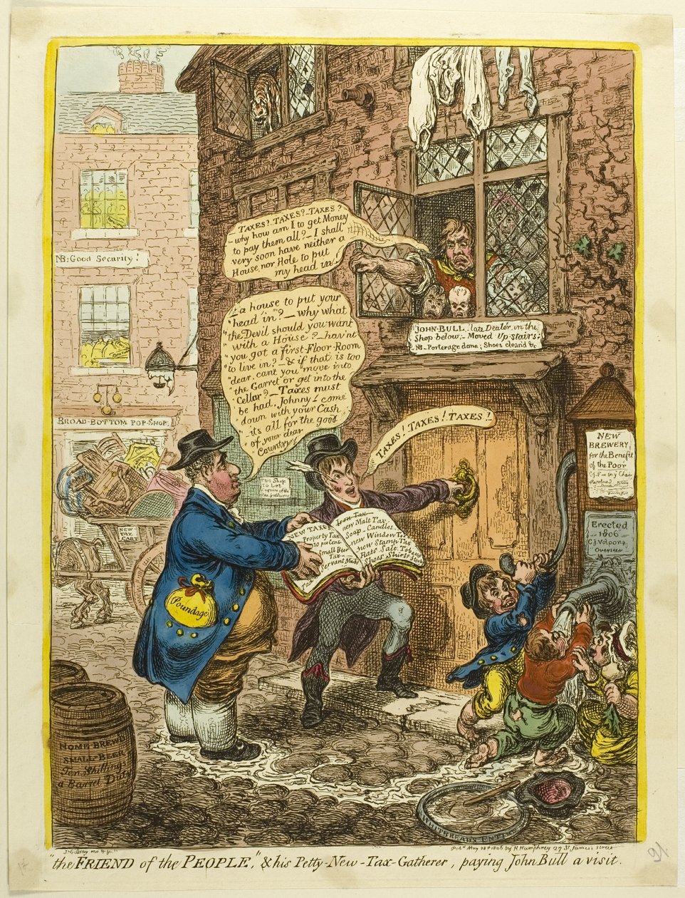 Vriend van het volk door James Gillray