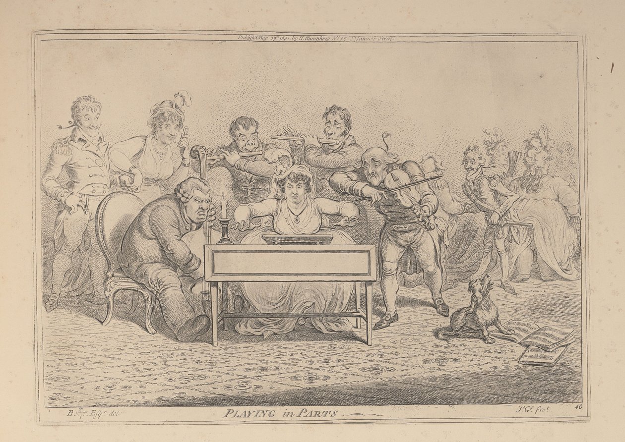 In delen spelen door James Gillray