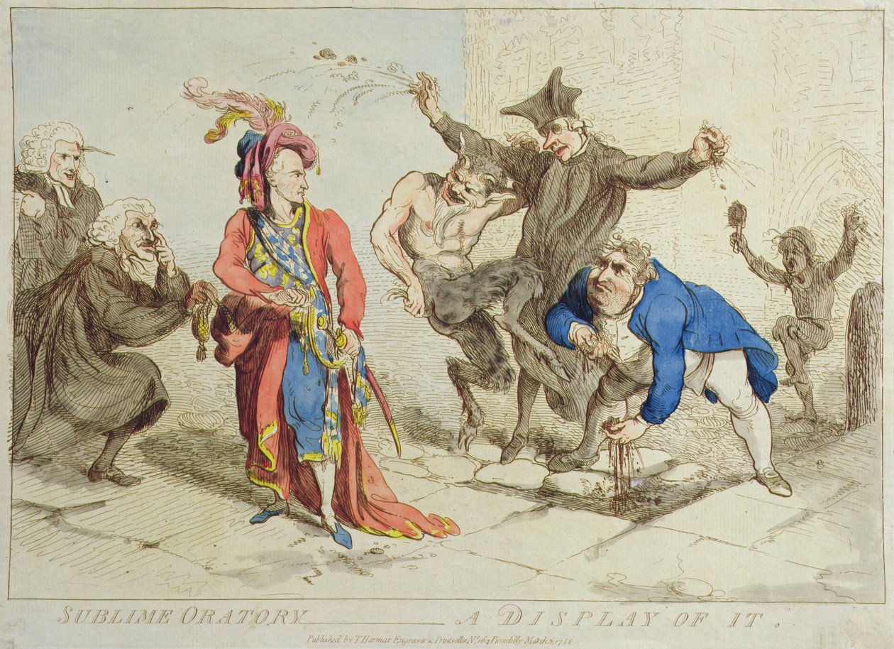 Sublime Oratie: Een Weergave ervan door James Gillray