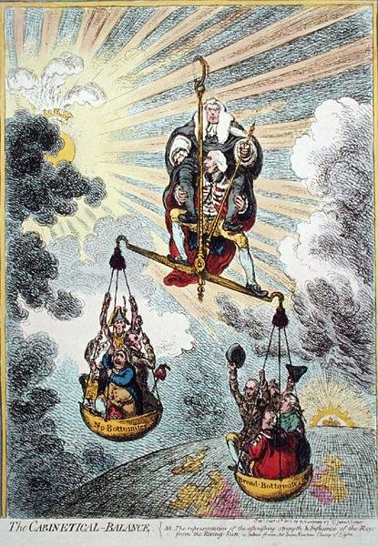 De Kabinetische Balans door James Gillray