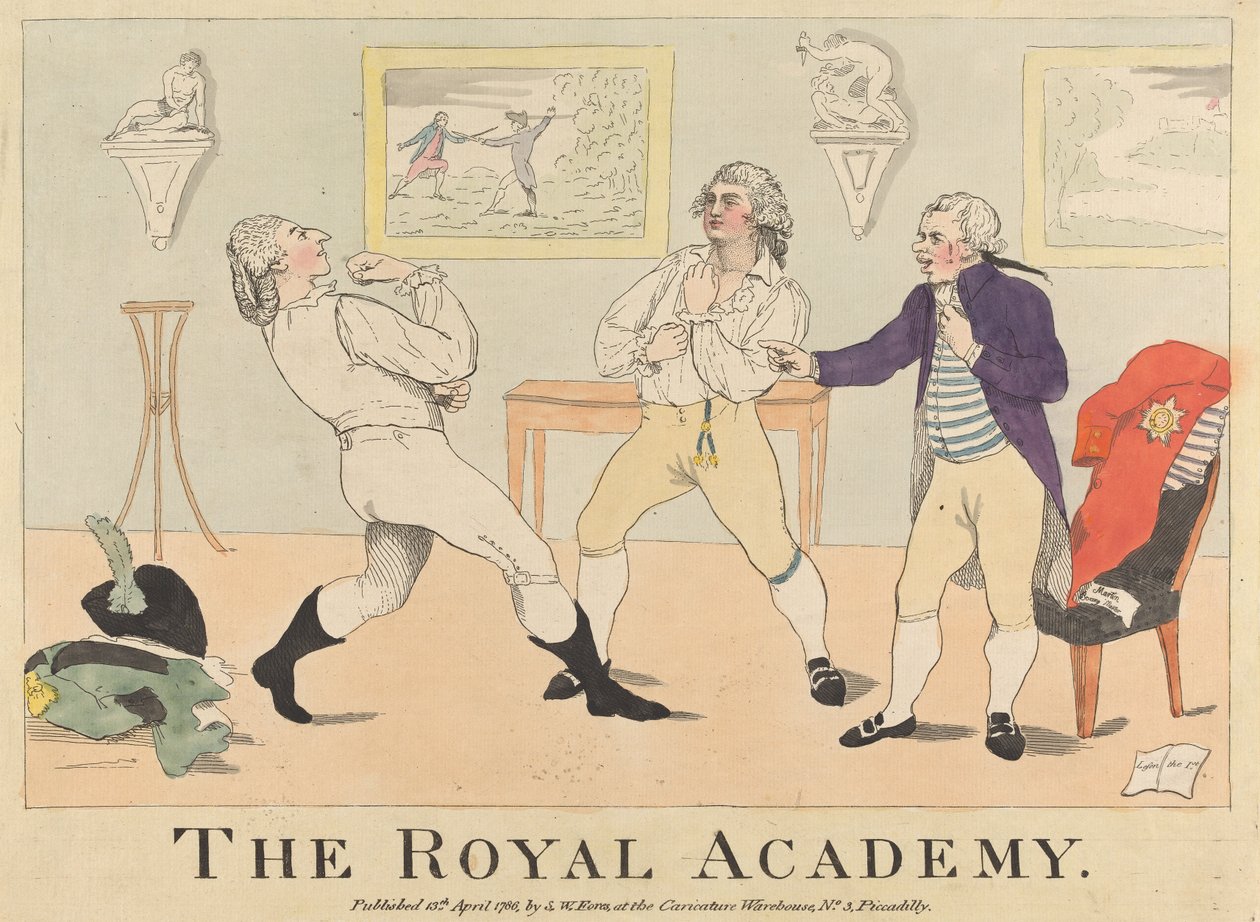 De Royal Academy door James Gillray