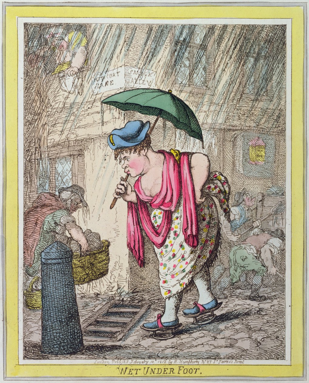 Nat onder de voet door James Gillray