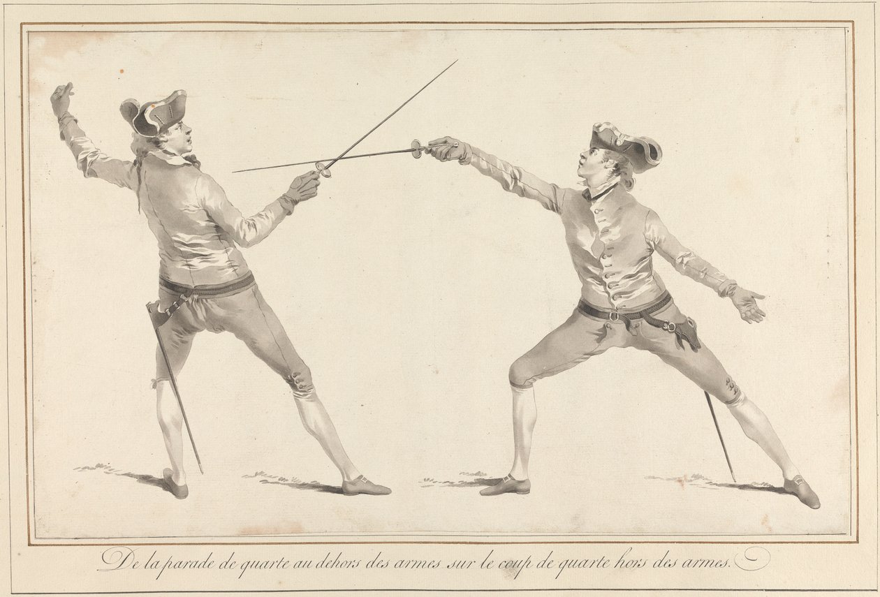 De la Parade de Quarte au Dehors des Armes sur le Coup de Quarte hors des Armes door James Gwin