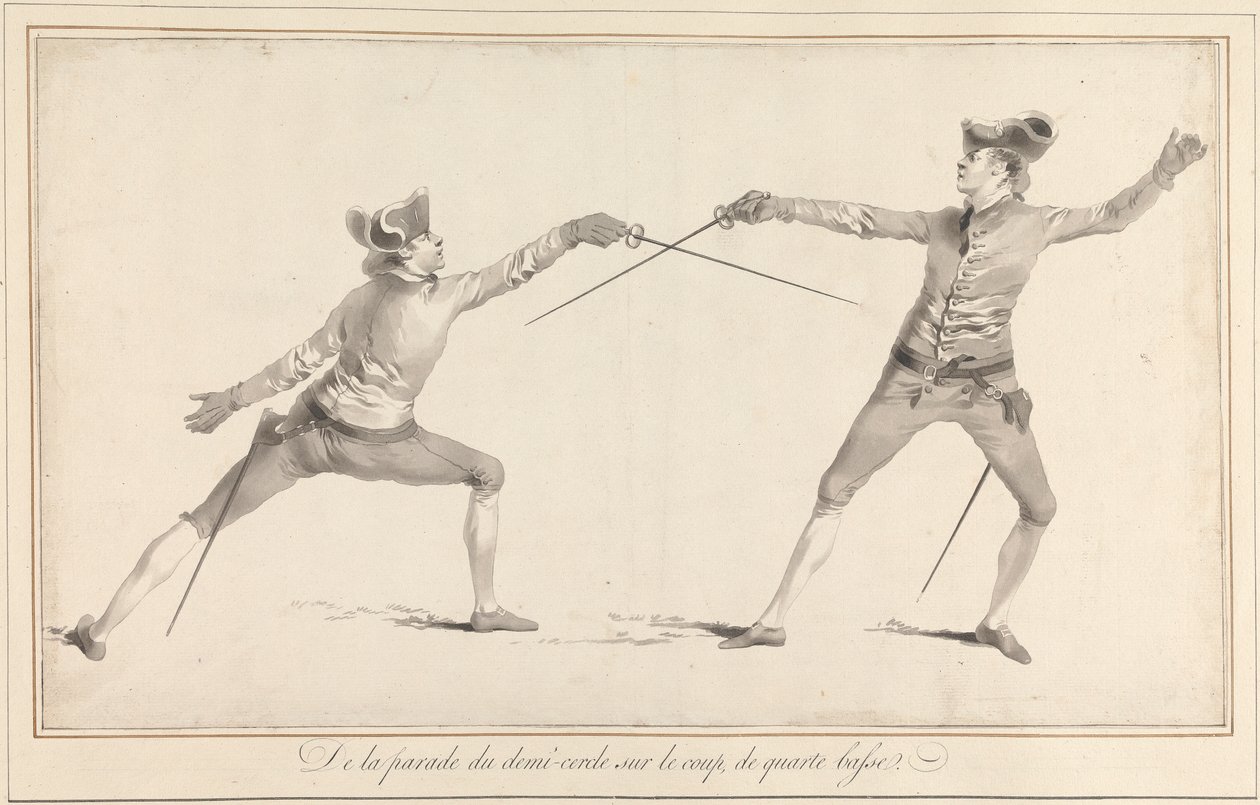 De parade van de halve cirkel op de slag, van Quarte Basse door James Gwin