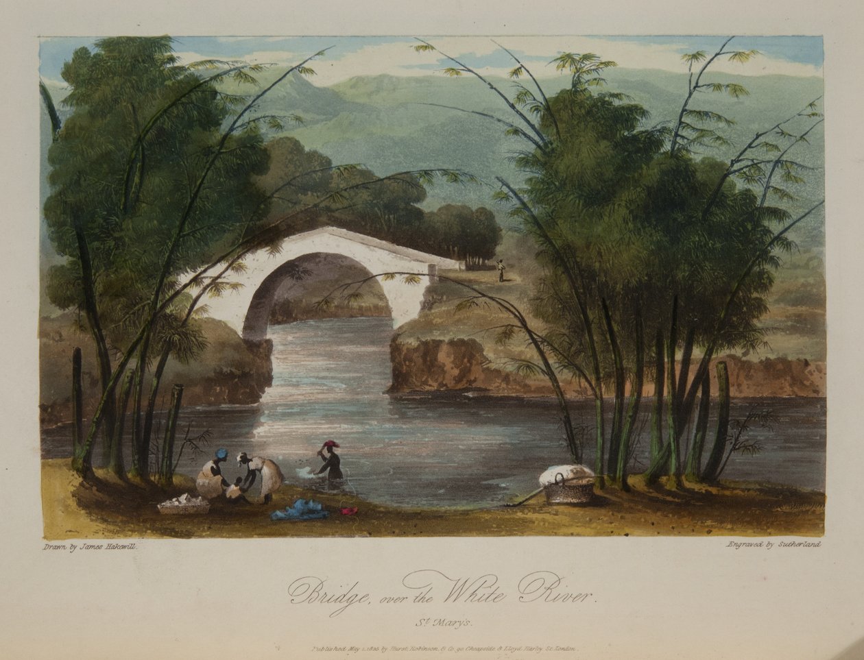 Brug over de Witte Rivier door James Hakewill