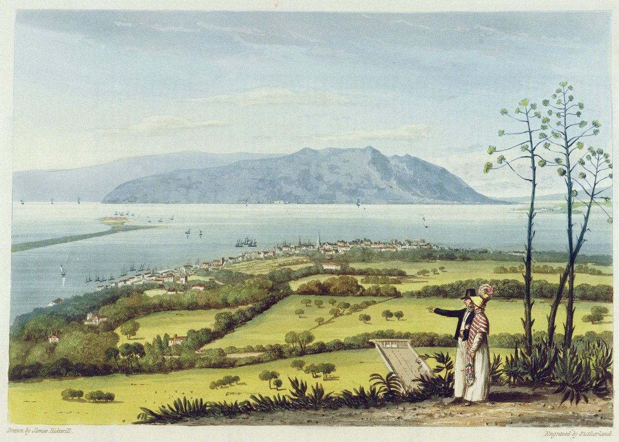 Kingston en Port Royal vanaf Windsor Farm, uit 