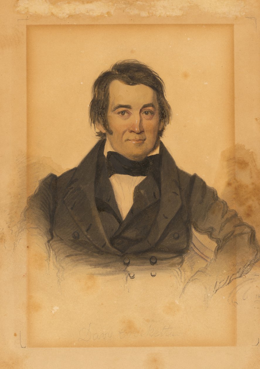 David Crockett (1786-1836) door James Hamilton Shegogue