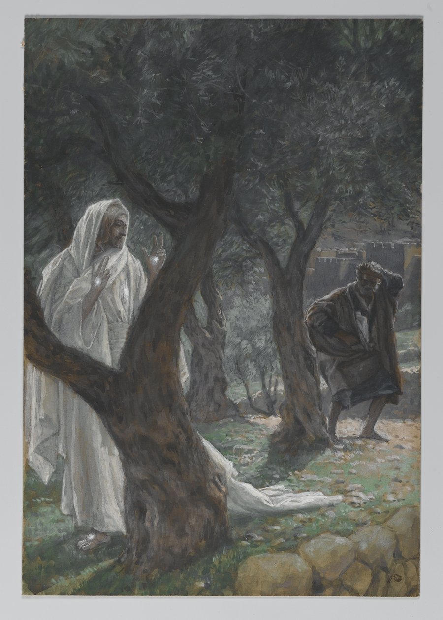 Verschijning van onze Heer aan Sint-Petrus, illustratie uit Het leven van onze Heer Jezus Christus door James Jacques Joseph Tissot