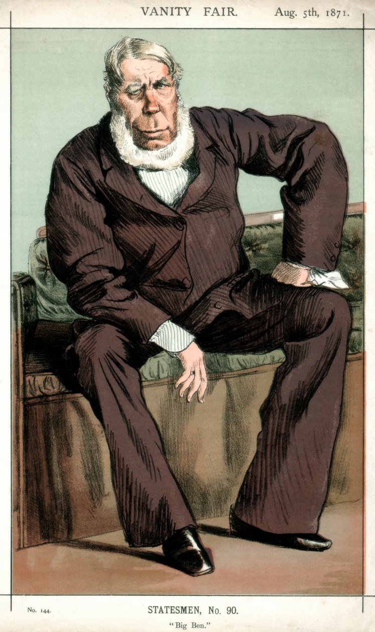 Big Ben George Bentinck, Britse politicus door James Jacques Joseph Tissot