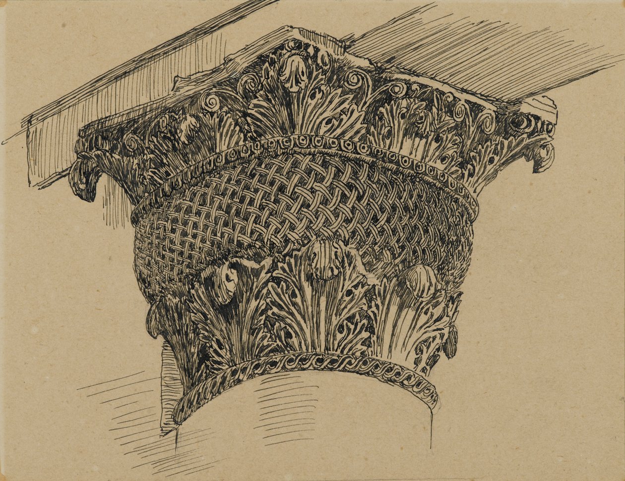 Kapiteel van de Moskee van El-Aksa, illustratie uit Het Leven van Onze Heer Jezus Christus, 1886-94 door James Jacques Joseph Tissot