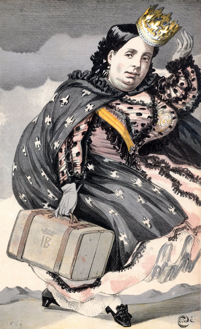 Isabella II (1830-1904) Koningin van Spanje (1833-1870) door James Jacques Joseph Tissot